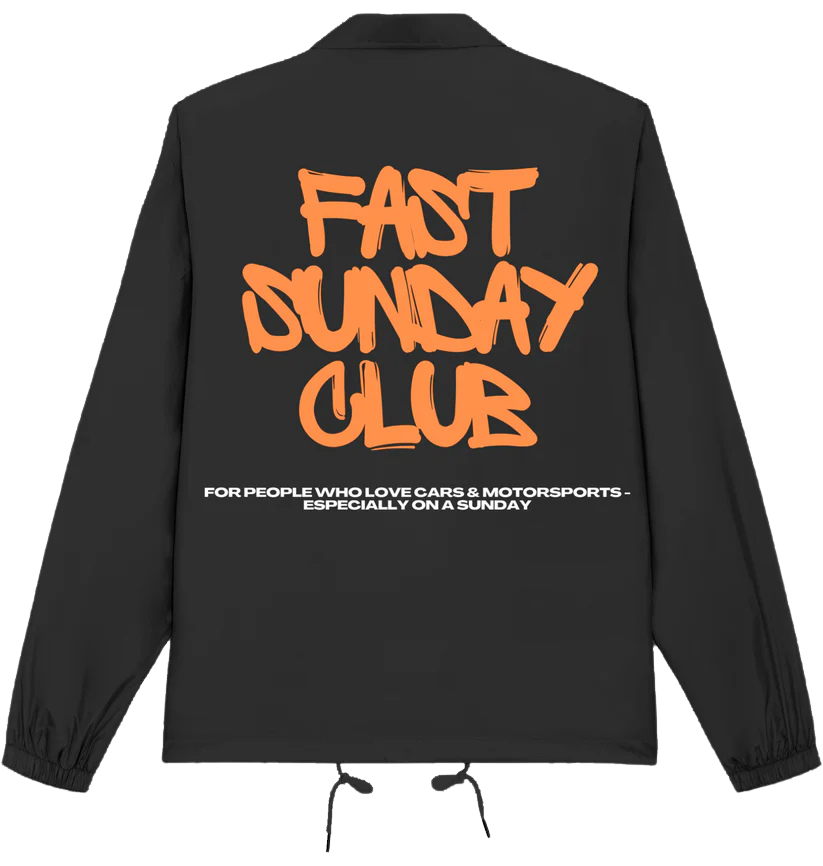 CLUB JACKET BLACK - FAST SUNDAY CLUB