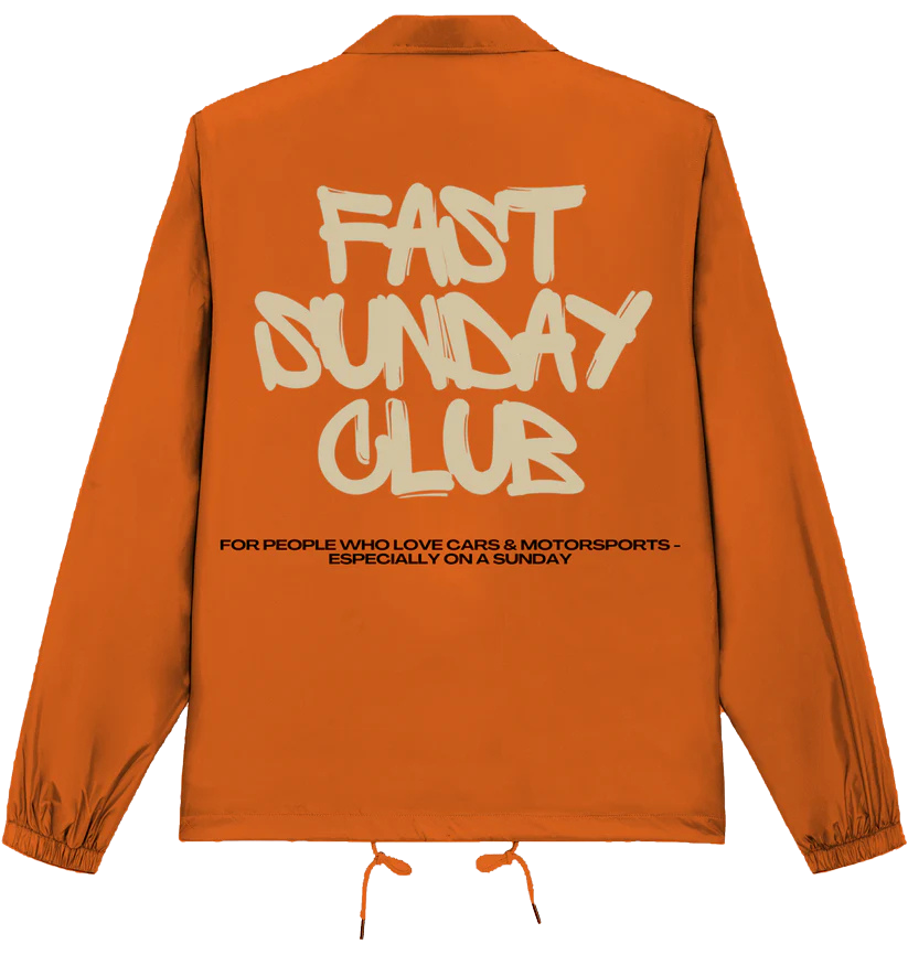 CLUB JACKET ORANGE - FAST SUNDAY CLUB